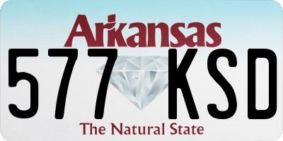 AR license plate 577KSD
