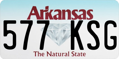 AR license plate 577KSG