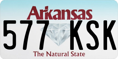 AR license plate 577KSK