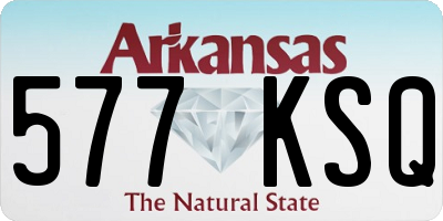 AR license plate 577KSQ