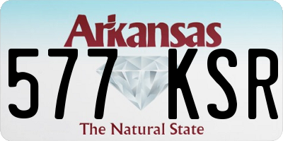 AR license plate 577KSR