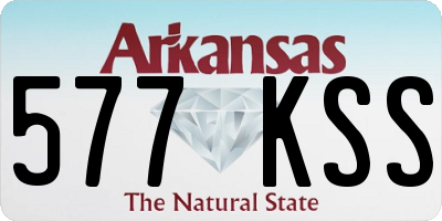 AR license plate 577KSS