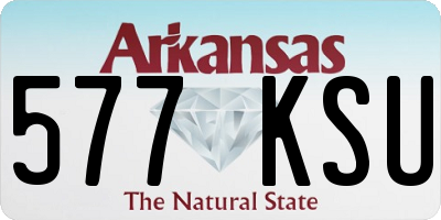 AR license plate 577KSU