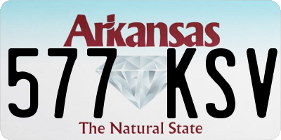 AR license plate 577KSV