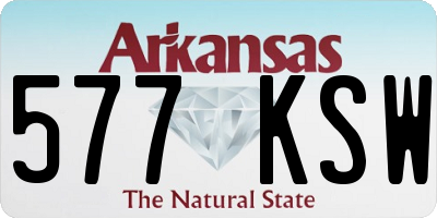 AR license plate 577KSW