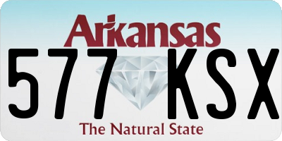 AR license plate 577KSX