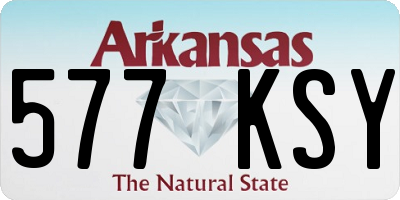 AR license plate 577KSY