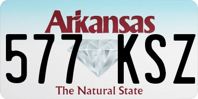 AR license plate 577KSZ