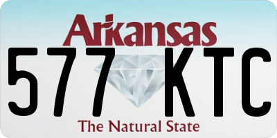 AR license plate 577KTC