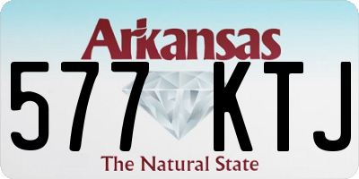 AR license plate 577KTJ