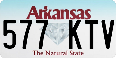 AR license plate 577KTV