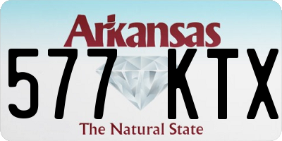 AR license plate 577KTX