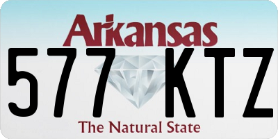AR license plate 577KTZ