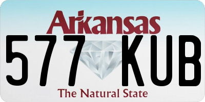 AR license plate 577KUB