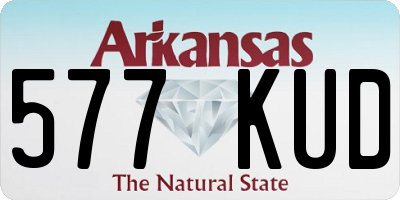 AR license plate 577KUD