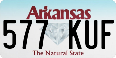 AR license plate 577KUF