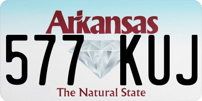 AR license plate 577KUJ