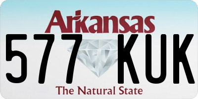 AR license plate 577KUK