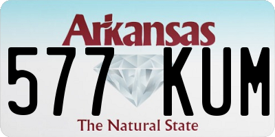 AR license plate 577KUM