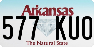 AR license plate 577KUO