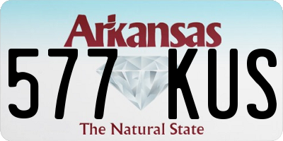 AR license plate 577KUS