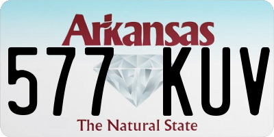 AR license plate 577KUV