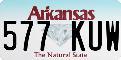AR license plate 577KUW