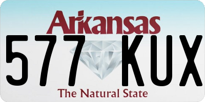 AR license plate 577KUX