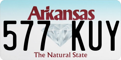 AR license plate 577KUY
