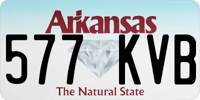 AR license plate 577KVB