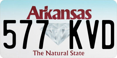 AR license plate 577KVD