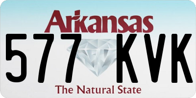 AR license plate 577KVK