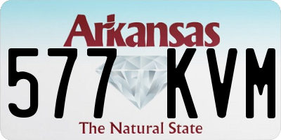 AR license plate 577KVM