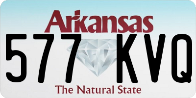 AR license plate 577KVQ