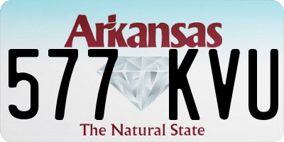 AR license plate 577KVU