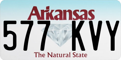AR license plate 577KVY