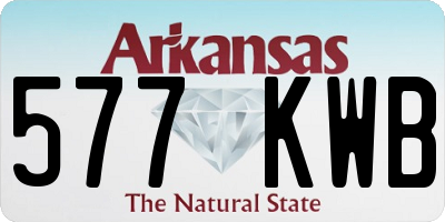 AR license plate 577KWB