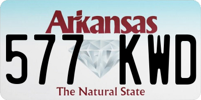 AR license plate 577KWD
