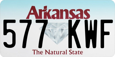 AR license plate 577KWF
