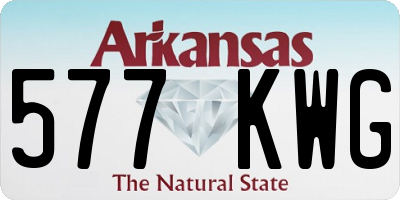 AR license plate 577KWG