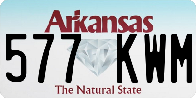AR license plate 577KWM