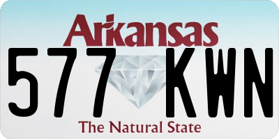 AR license plate 577KWN