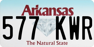 AR license plate 577KWR