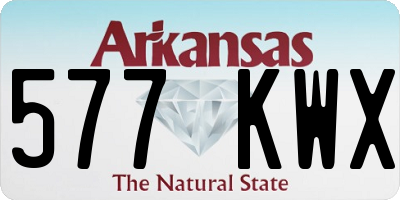 AR license plate 577KWX