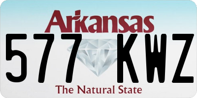 AR license plate 577KWZ