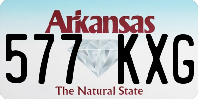AR license plate 577KXG