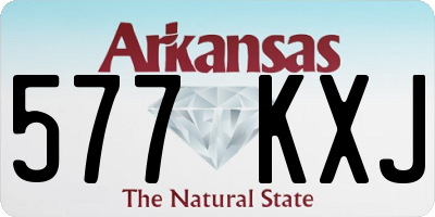 AR license plate 577KXJ