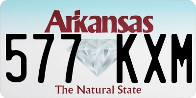 AR license plate 577KXM