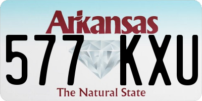 AR license plate 577KXU
