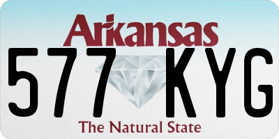 AR license plate 577KYG